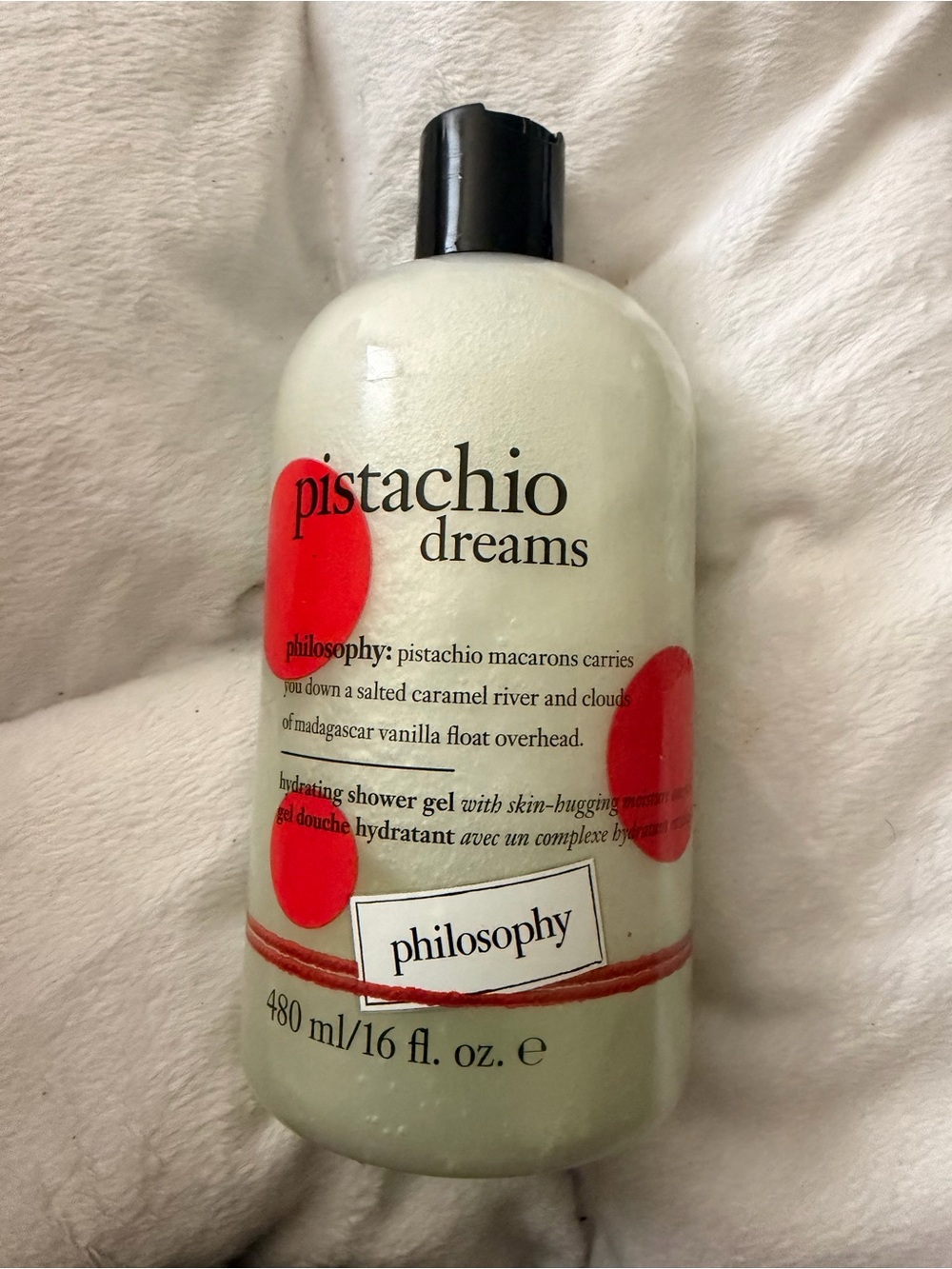Philosophy Pistachio Dreams Body Wash - Green with Red Accents